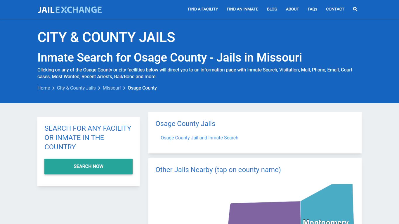 Inmate Search for Osage County | Jails in Missouri - Jail Exchange